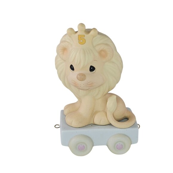 Precious Moments Birthday Train Age 5 This Day Is Something To Roar About 15989 - Picture 1 of 8